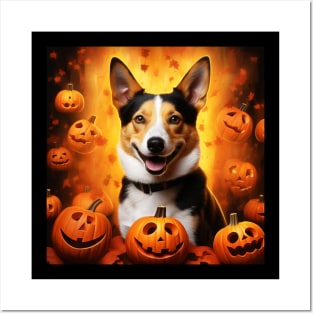 Canaan dog Halloween Posters and Art